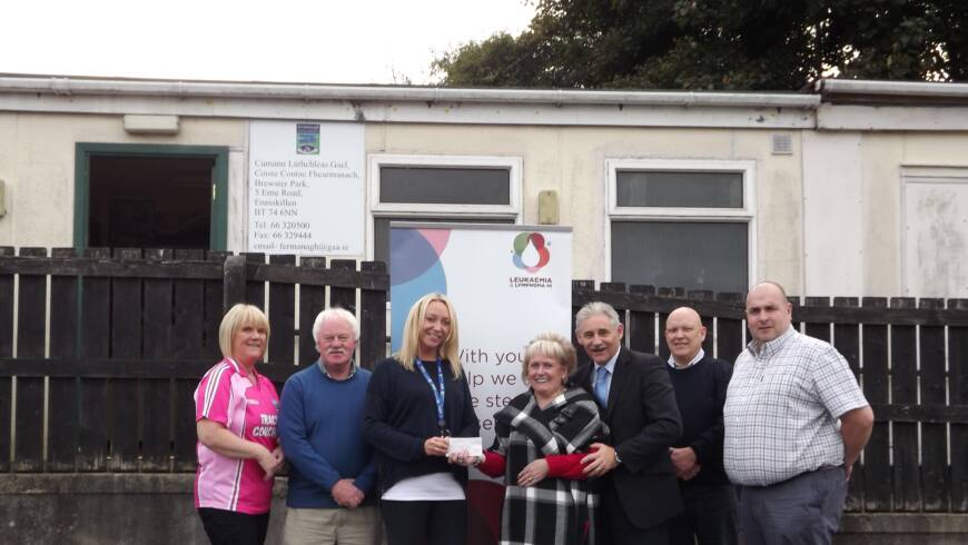 Fermanagh GAA Bord na nOg & Referees donation  to Leukaemia & Lymphoma NI