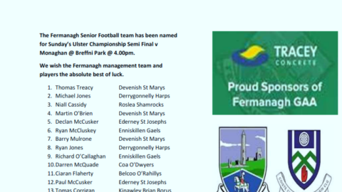 Fermanagh team is announced