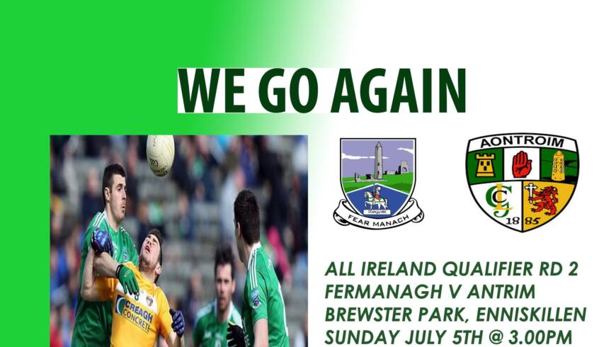 Fermanagh v Antrim – this Sunday…….