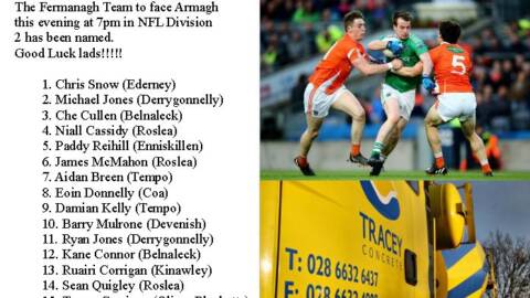 Fermanagh TEAM to play Armagh