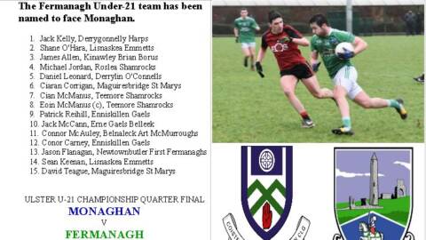 Fermanagh U21 team