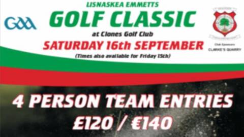 Lisnaskea Emmetts are going Golfing